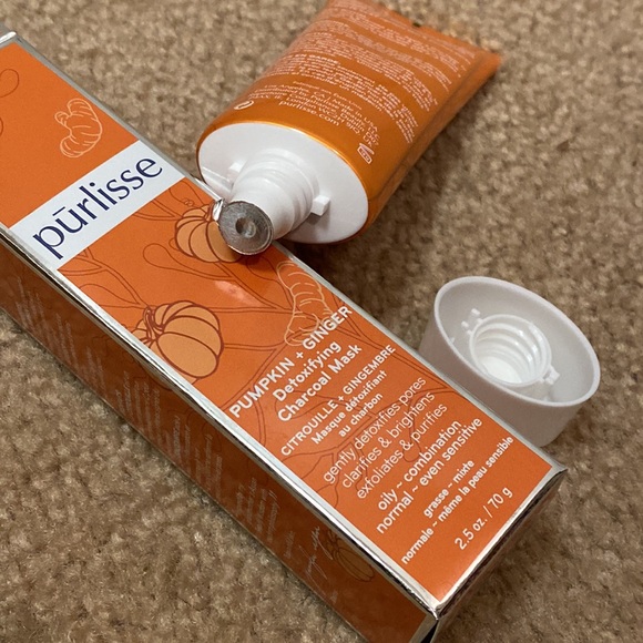 Purlisse Pumpkin + Ginger Detoxifying Charcoal Mask NIB - Picture 5 of 6